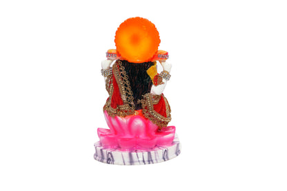 Goddess Lakshmi Ganesha Statue Hand Painted Cultured Marble Lakshmi Ganesha Statues Pair of Lakshmi Ganesh Idol Sculpture Lord Ganesha Laxmi murti for Diwali Pooja| (Multicolor)