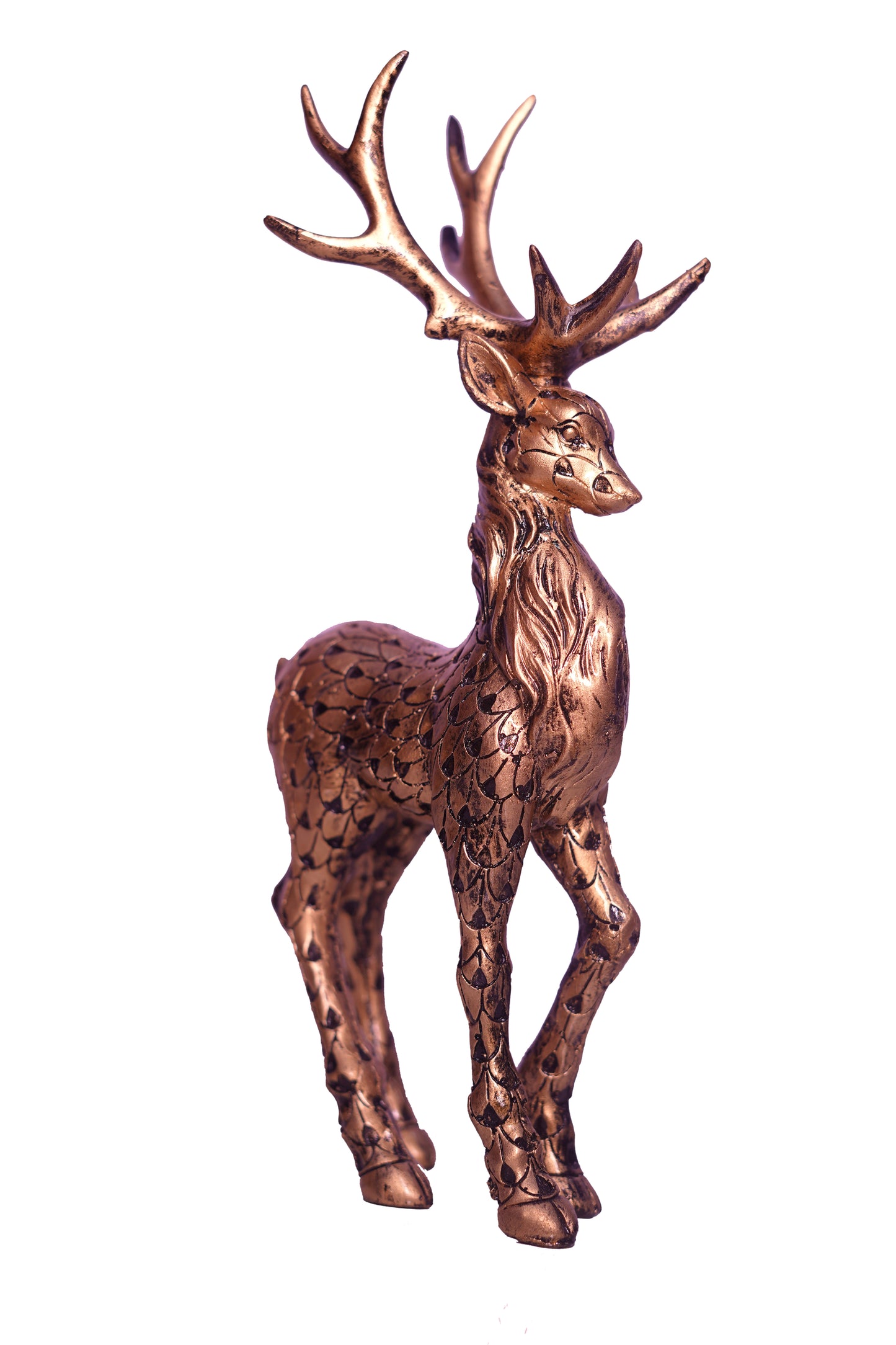 Hiran Showpiece Couple Resin Deers Showpiece Figurine Statue Deer Pair 2 Deer Showpiece for Home Decor & Office Decor (Set of 2)