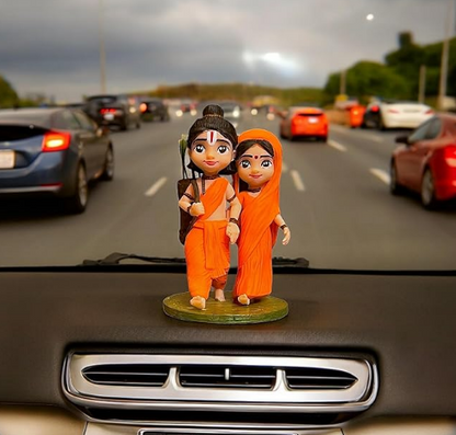 Siya Ram Idol Murti for Home Decor, Pooja Ghar and Car Dashboard